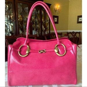 Claudia Firenze Leather Tote Shoulder Bag